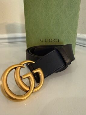 Gucci Belt: GG Marmont wide belt 
Size:120